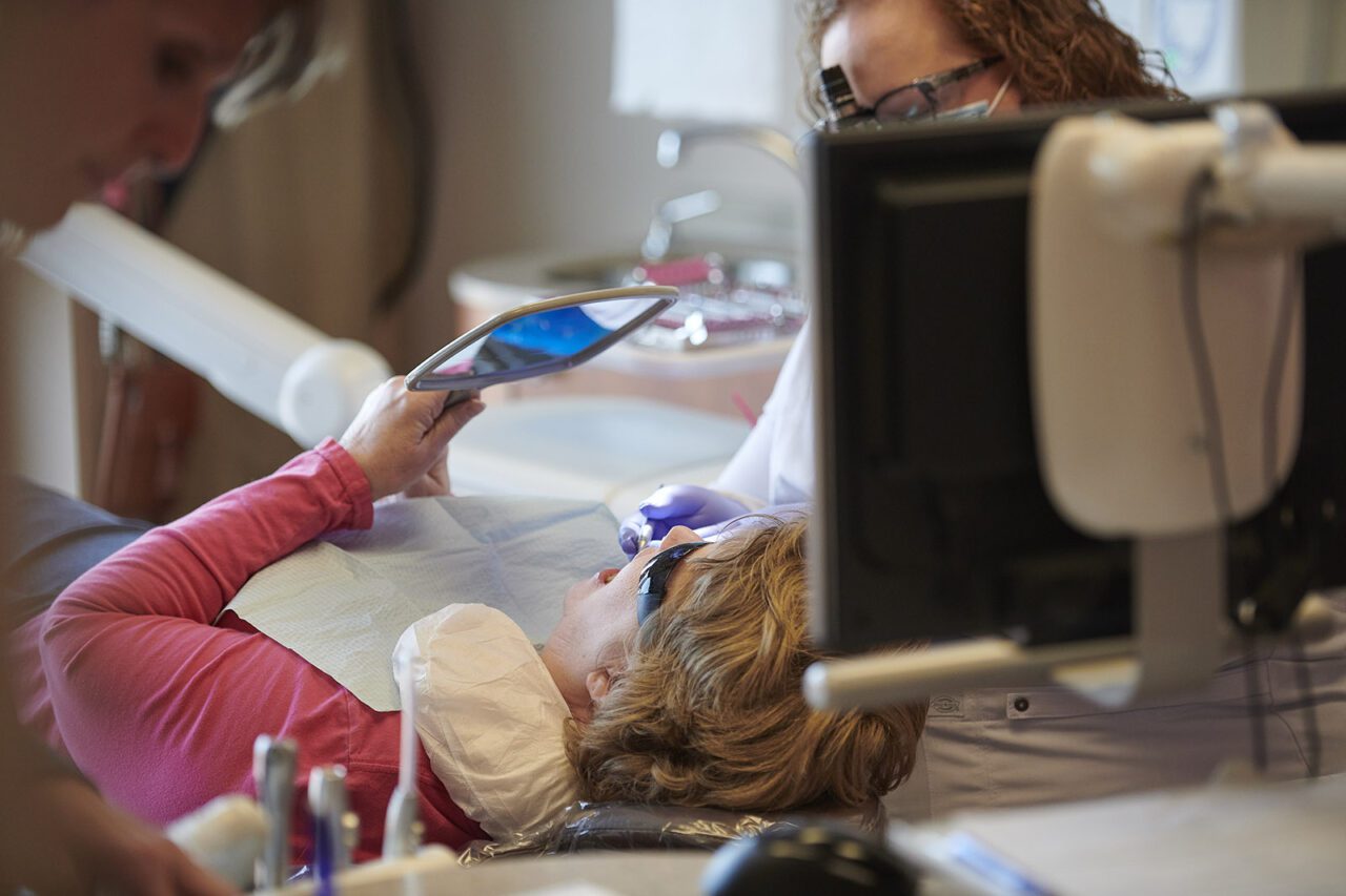 Dr. Brady working on patient - Ideal Image Dentistry