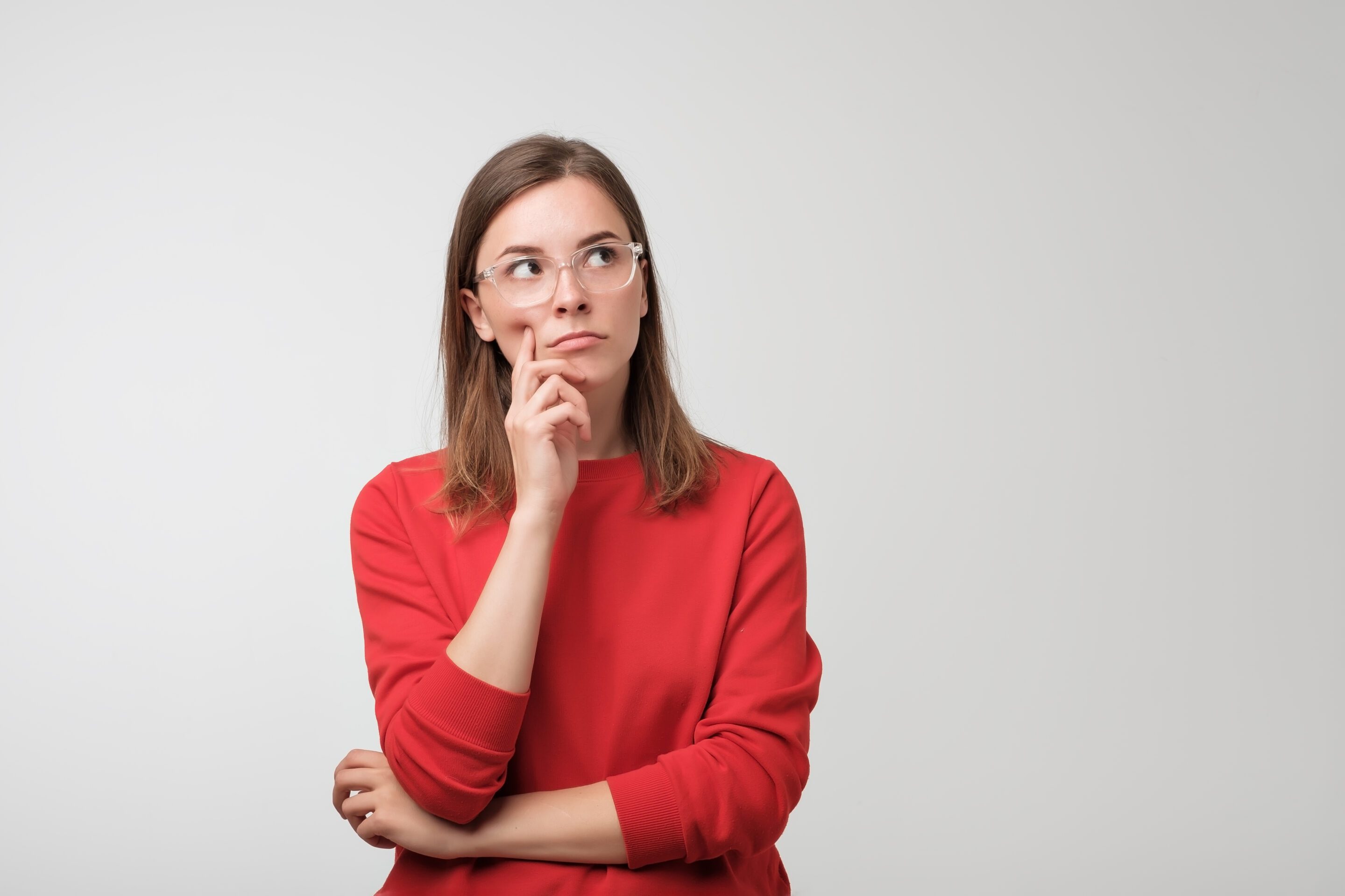 Woman lost in thought